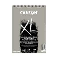 Blocco di carta da disegno CANSON XL Touch grigio 160 g/m² A4 – A3 - 40 fogli