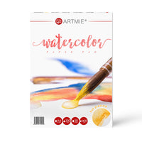 Blocco di carta per acquarello ARTMIE hot press | formati diversi