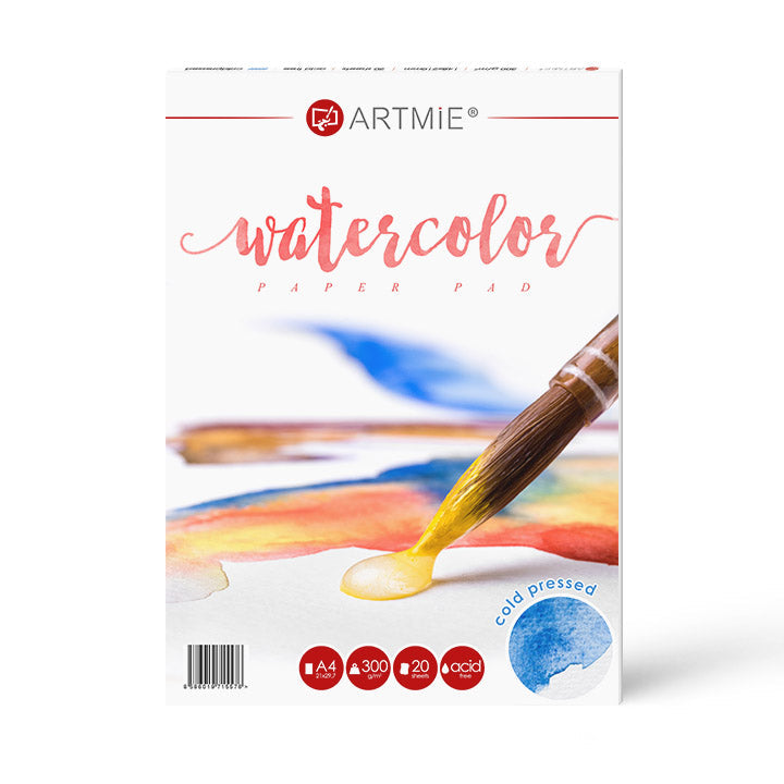 Blocco di carta per acquerello ARTMIE cold press | formati diversi