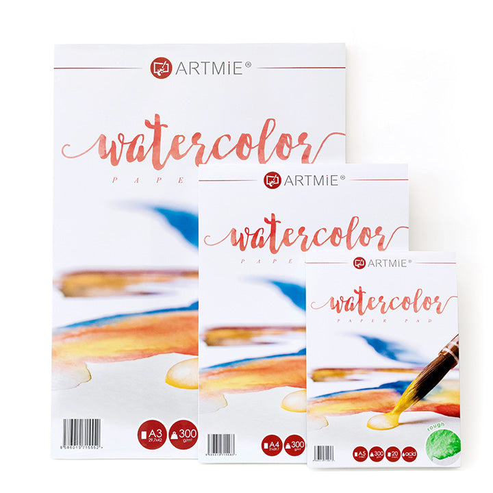 Blocco di carta per acquerello ARTMIE rough | formati diversi