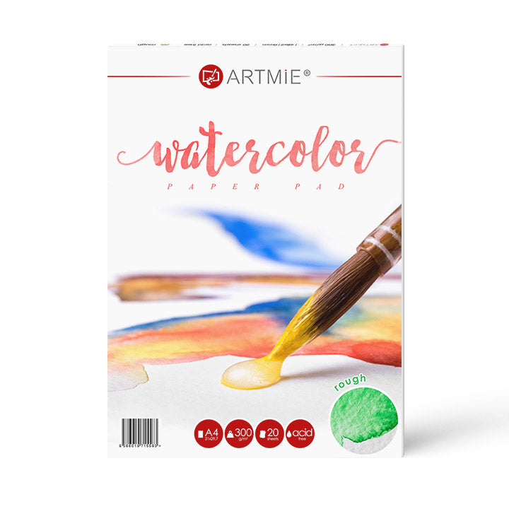 Blocco di carta per acquerello ARTMIE rough | formati diversi