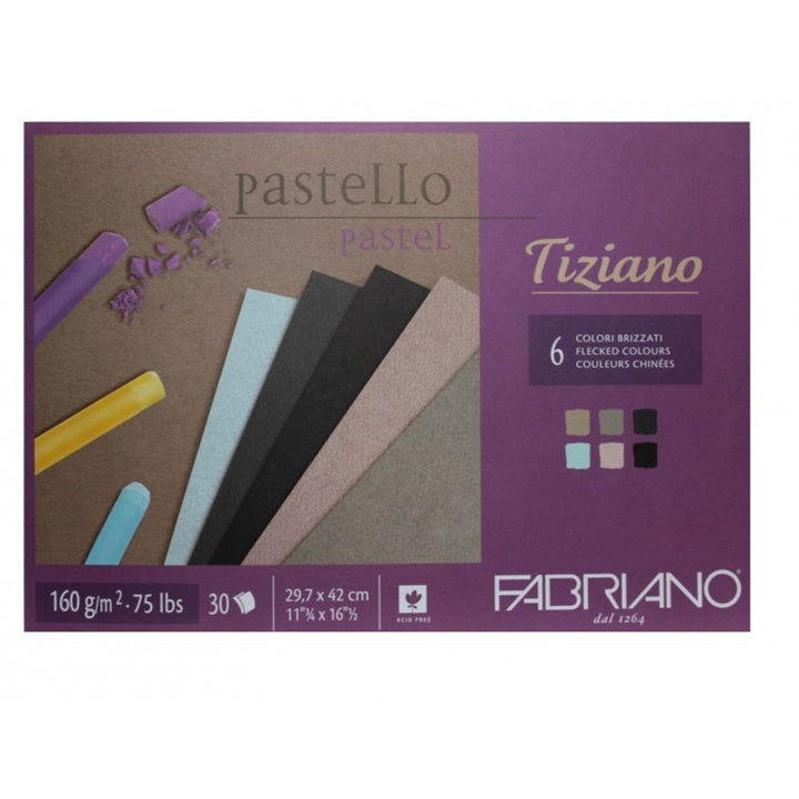 Blocco di carte colorate per pastello FABRIANO Tiziano | dimensioni diverse