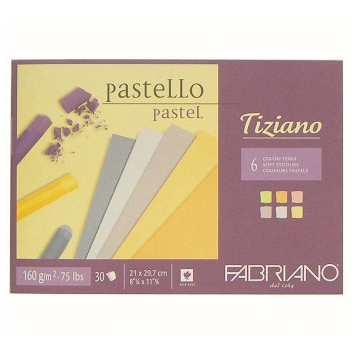 Blocco di carte colorate per pastello FABRIANO Tiziano Soft | dimensioni diverse
