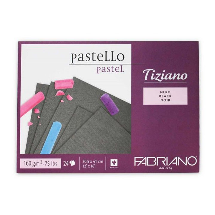 Blocco di carte nere per pastello FABRIANO Tiziano | dimensioni diverse