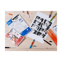 Blocco Manga Layout CLAIREFONTAINE 100 g/m² A5 – A3 - 50 fogli
