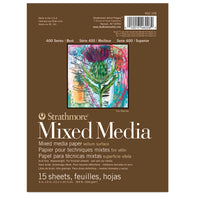Blocco mixed media STRATHMORE Serie 400 300 g/m² 15 x 20 cm - 15 fogli