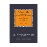 Blocco per acquerello ARCHES Aquarelle grana ruvida bianco naturale 300 g/m² – 12 fogli