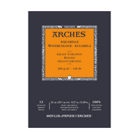 Blocco per acquerello ARCHES Aquarelle grana ruvida bianco naturale 300 g/m² – 12 fogli