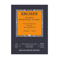 Blocco per acquerello ARCHES Aquarelle grana ruvida bianco naturale 300 g/m² – 12 fogli