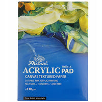 Blocco per acrilico Phoenix 230 g/m², 210 × 297 mm e 297 × 420 mm – scegli il formato