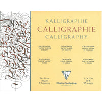 Blocco per calligrafia CLAIREFONTAINE Avorio 130 g 25 fogli – 24 x 30 cm
