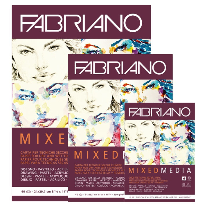 Blocco per schizzi  FABRIANO Mixed Media | dimensioni diverse