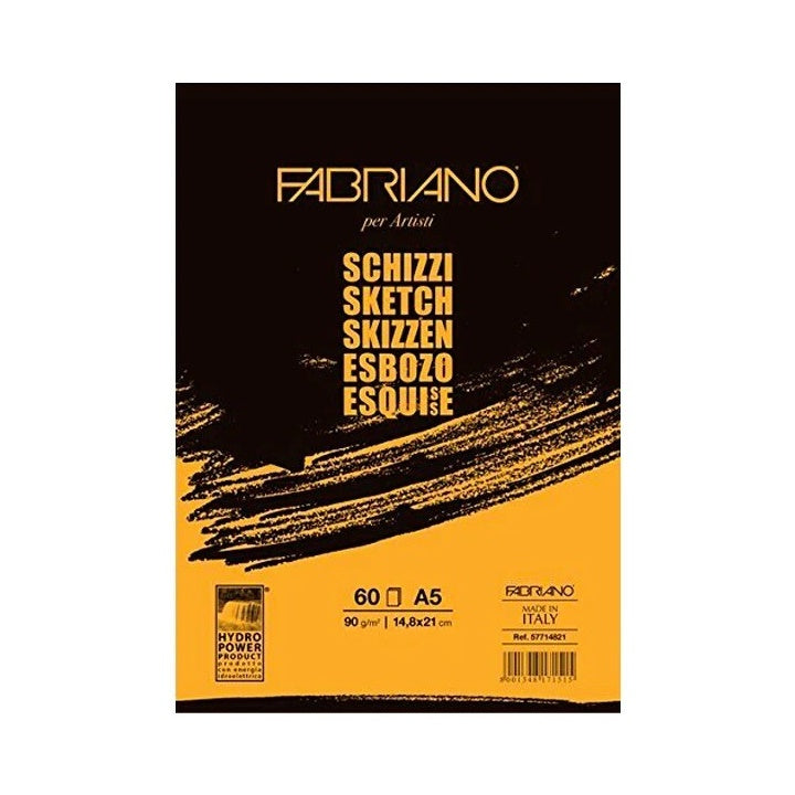 Blocco per schizzi FABRIANO SKETCH incollato | dimensioni diverse