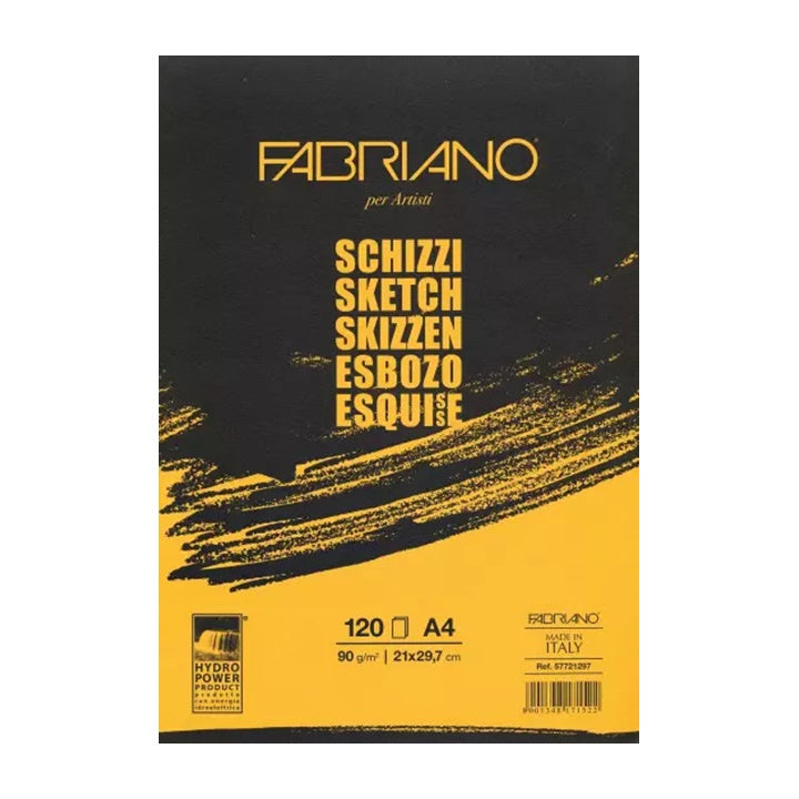 Blocco per schizzi FABRIANO SKETCH incollato | dimensioni diverse