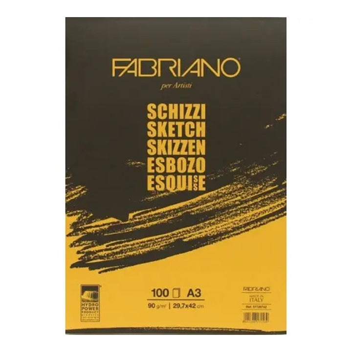 Blocco per schizzi FABRIANO SKETCH incollato | dimensioni diverse