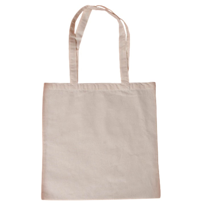Borsa di cotone con maniglia lunga - 38 x 42 cm