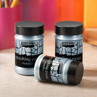 Praskajúca pasta metallic Pentart 100 ml – strieborná modrá – balenie 3 ks (−20 %)