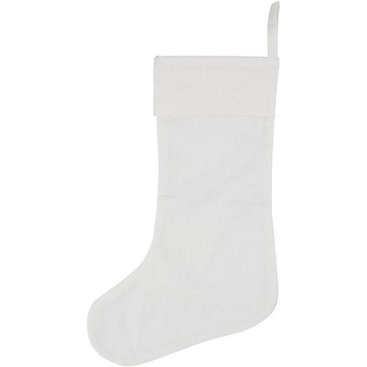 Calza natalizia bianca 40 x 26 cm — immagine 1
