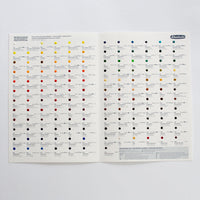 Campionario per acquerello Schmincke HORADAM Aquarell Dot Card – 140 colori