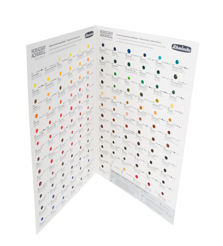 Campionario per acquerello Schmincke HORADAM Aquarell Dot Card – 140 colori