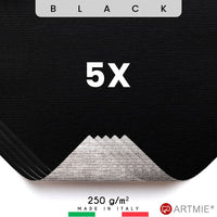 Campioni di tela nera da pittore  ARTMIE - 5 pz. | dimensioni diverse