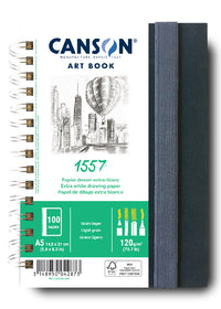 Album da disegno Canson Art Book 1557 con copertina rigida – A5, 120 g, 50 fogli