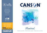 Canson Montval blocco per acquerello CP 300 g 12F A3 incollato
