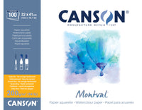 CANSON Montval blocco per acquerello CP 200 g/m² - 100 fogli, 32 x 41 cm