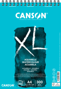 Canson XL Blocco per acquerello CP White 300 g/m² - 30 fogli, A4, rilegatura a spirale