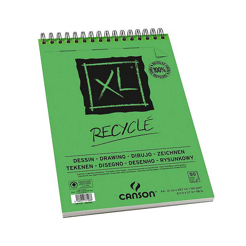 Album da disegno Canson XL Recycle 160 g/m² 50 fg A4 con spirale