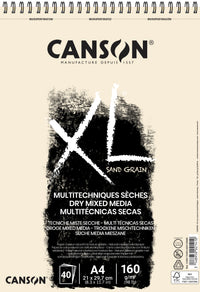 Canson XL Touch blocco per pastello Natural 160 g/m² 40ff A4 a spirale