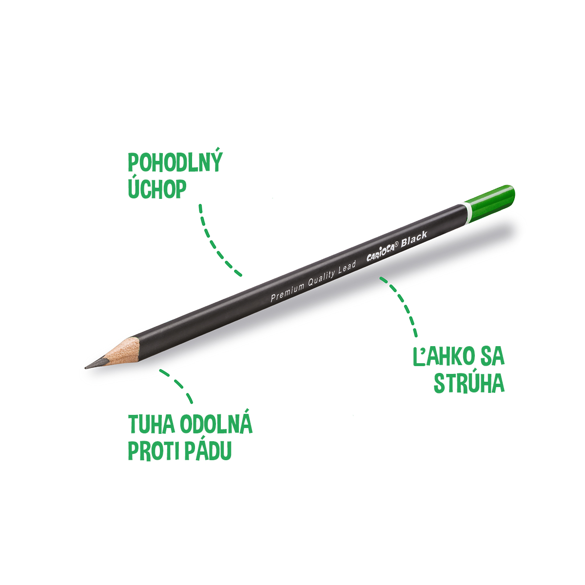 Carioca matita triangolare Black, 12 pz