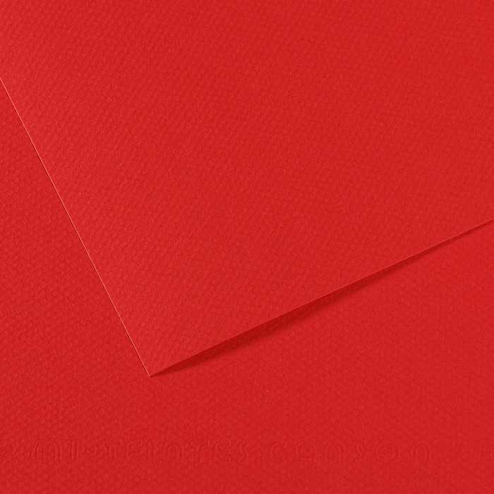 Carta colorata CANSON Mi-Teintes 50 x 65 cm – 160 g/m² – Rosso Brillante 505