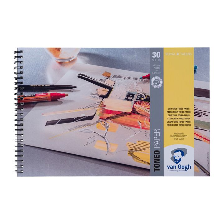 Carta colorata Van Gogh City Grey - scegli | formati diversi