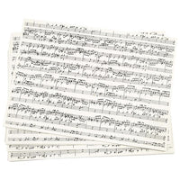 Carta creativa con stampa musicale A4