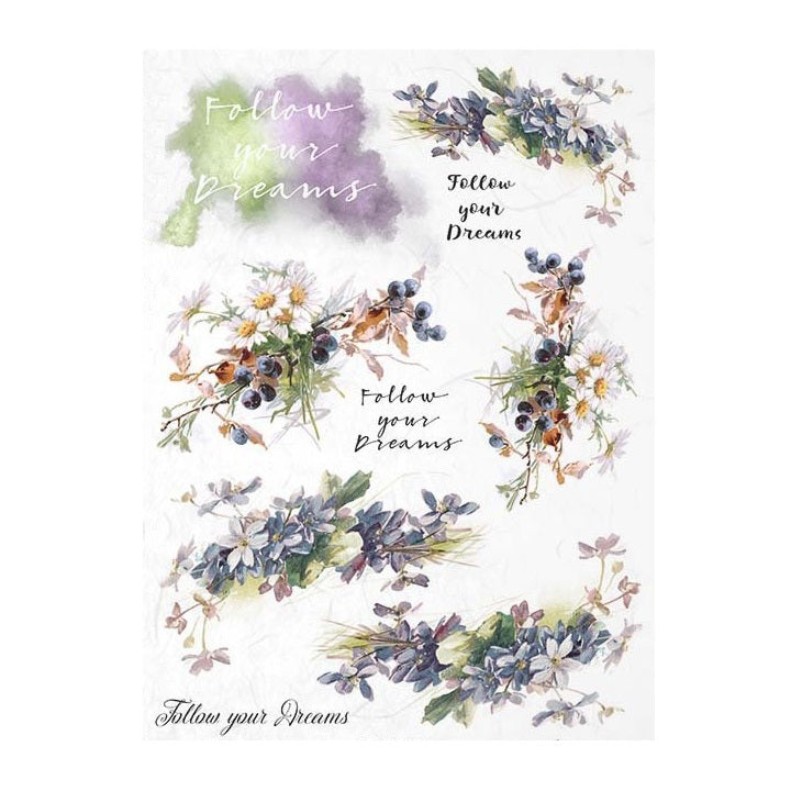 Carta di riso A4 ITD - Bouquet