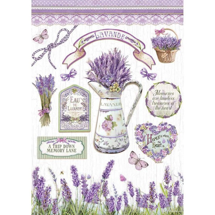 Carta di riso A4 Provence elements