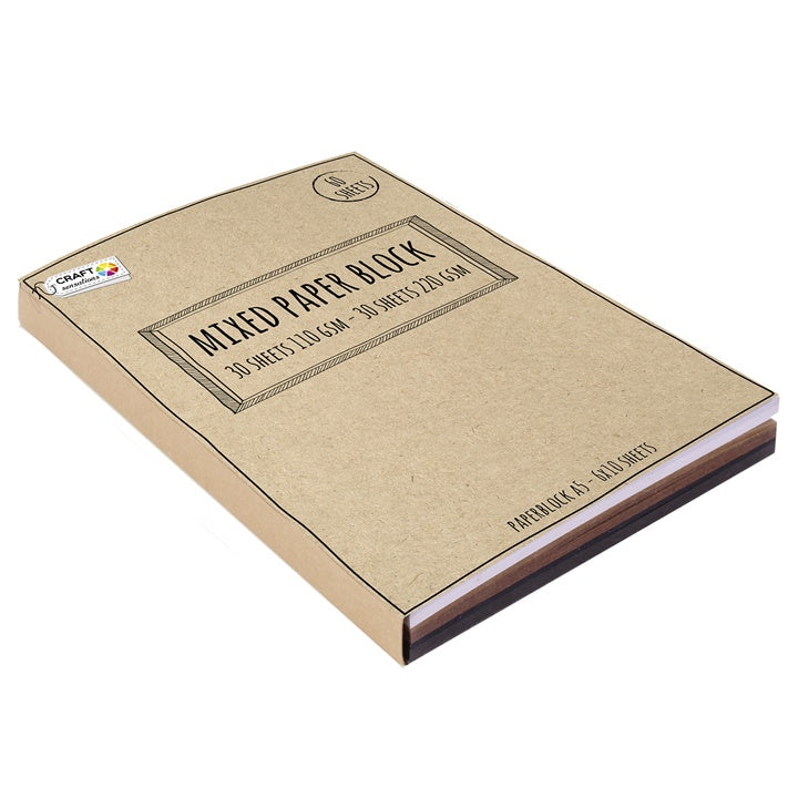 Carta mischiata in blocco Craft Sensations A5 - 60 fogli