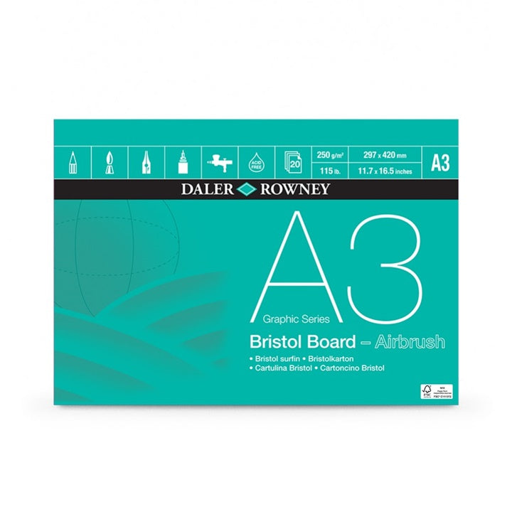 Carta per aerografia Daler-Rowney 20 foglie - 29.7 x 42 cm