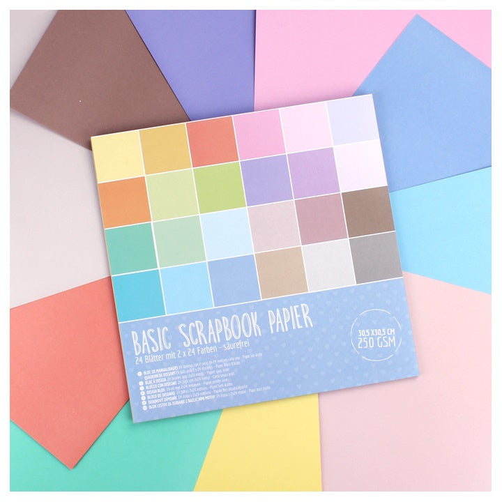 Carta per scrapbooking Craft Sensations 30.5x30.5 cm - 24 fogli | design diversi