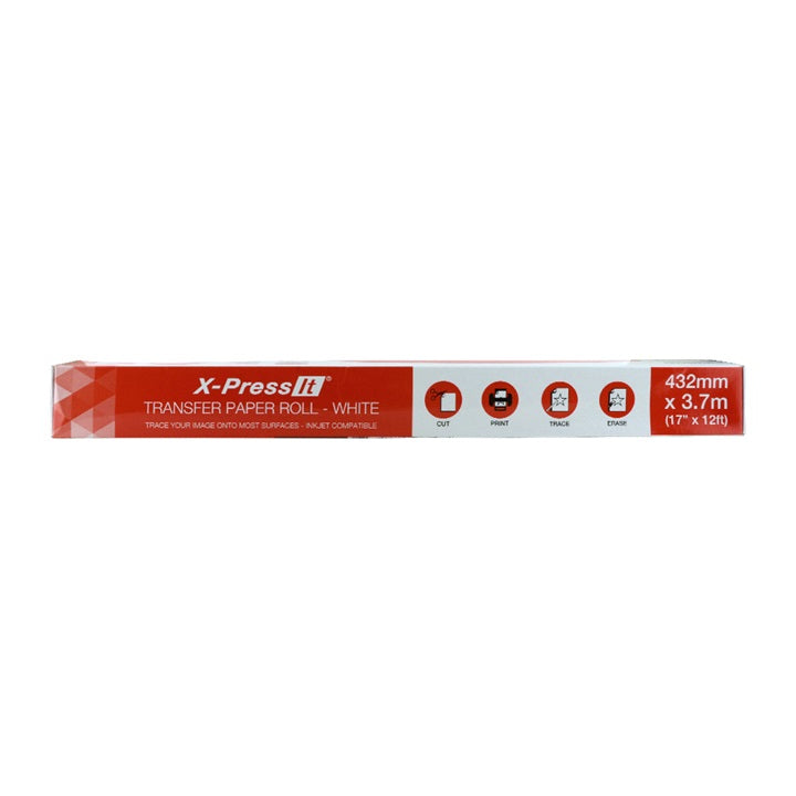 Carta transfer  X-Press It in rotolo 3.7 m – White