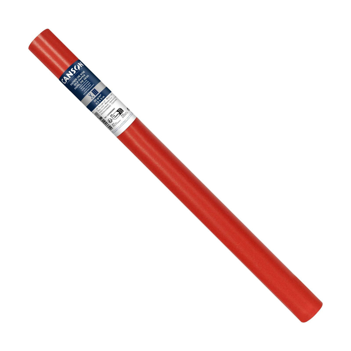 Carta velina CANSON in rotolo - 50 x 500 cm, 20 g – Rosso