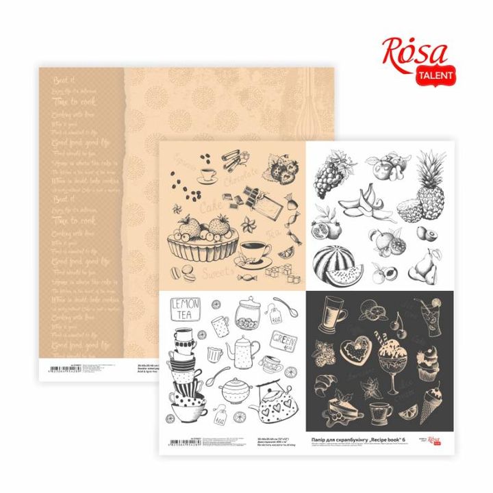 Carte per scrapbooking 30.48 x 30.48 cm Recipe book