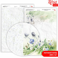 Carte per scrapbooking Wild Flowers A4
