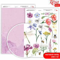 Carte per scrapbooking Wild Flowers A4