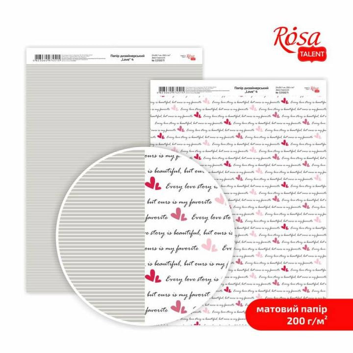 Carte per scrapbooking Love A4