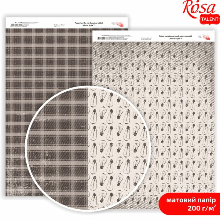 Carte per scrapbooking Mens Style A4