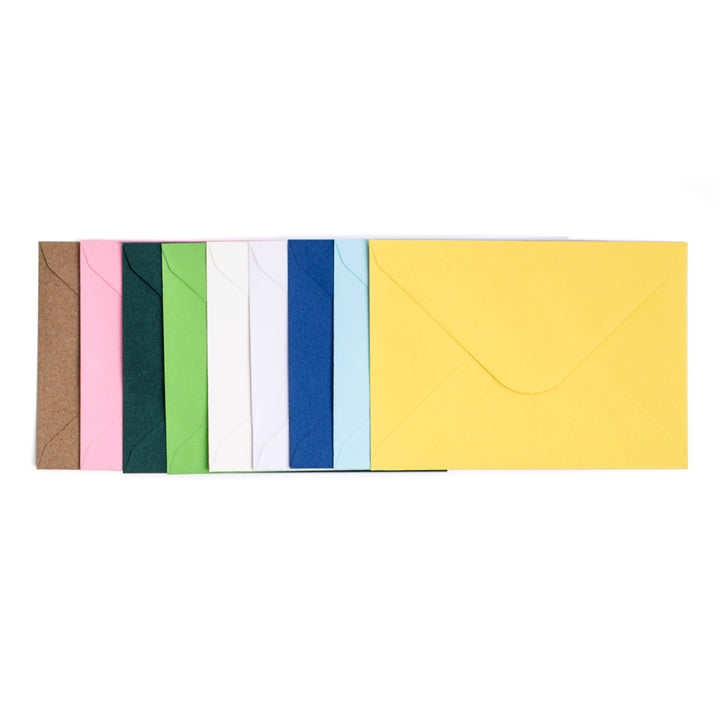 Cartolina con busta 6 pezzi - 10,5 x 15 – bianco