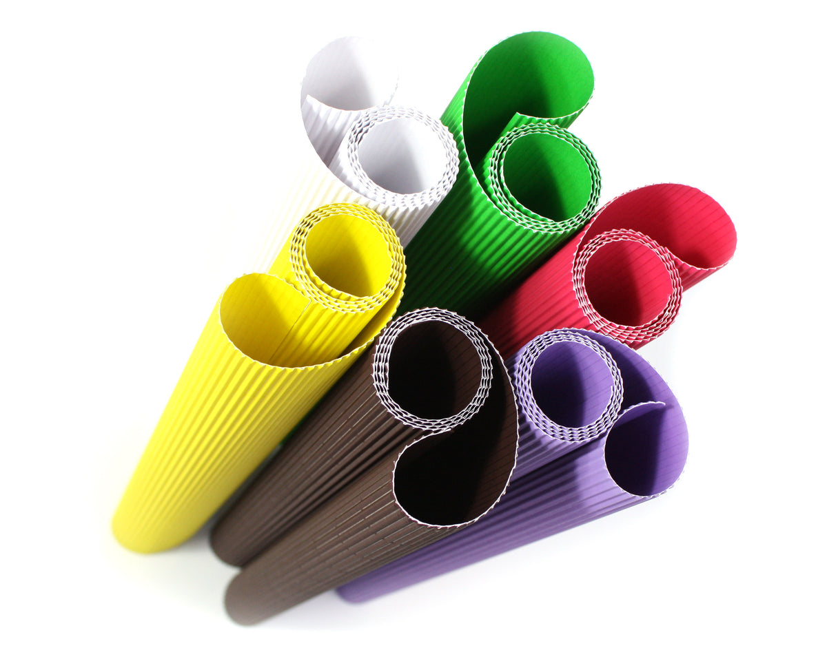 Cartone ondulato colorato | colori diversi
