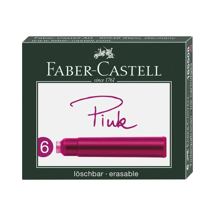 Cartucce per stilografiche colore rosa 6 pezzi